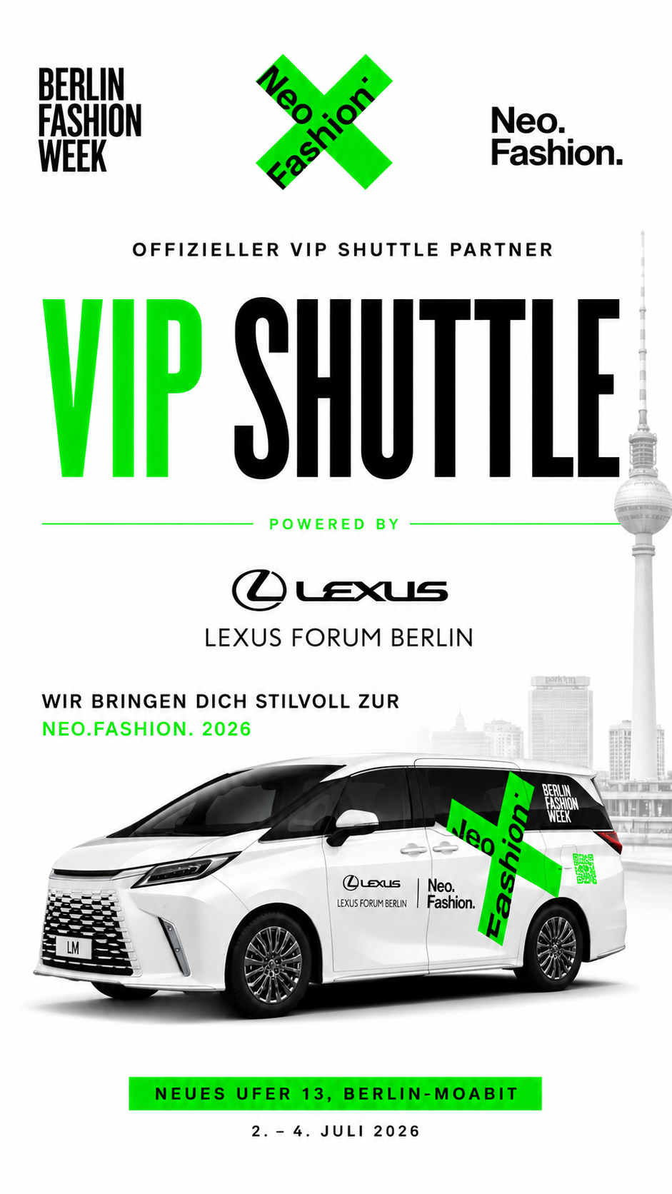 VIP Shuttle mit Lexus Forum Berlin & Motor Company
