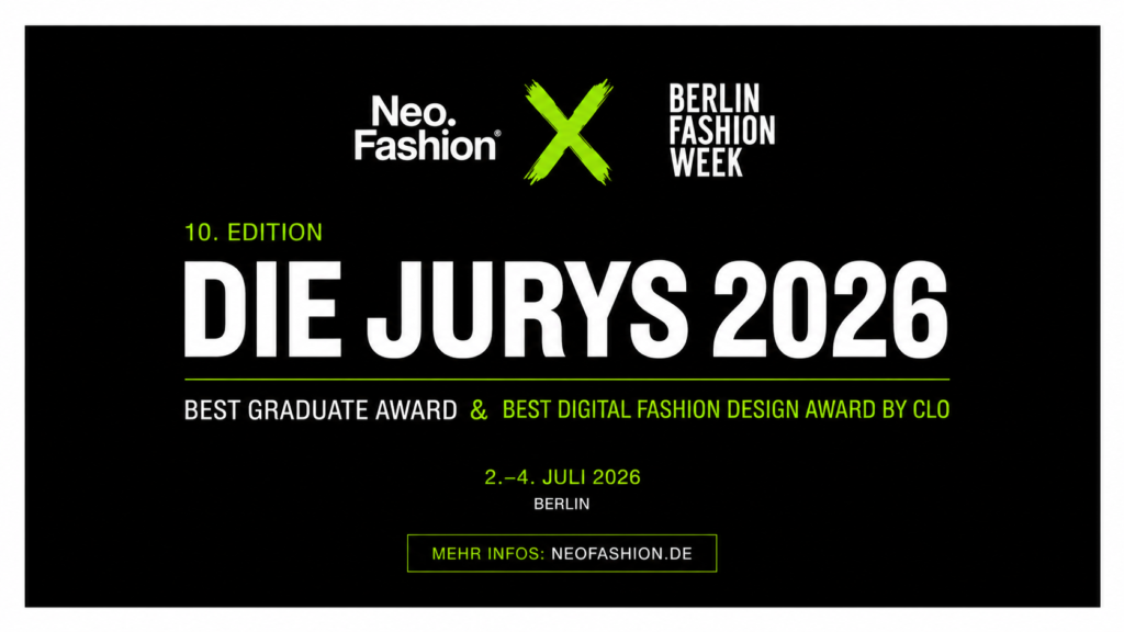 Neo.Fashion. präsentiert die Jurys für die Best Graduate Awards 2026